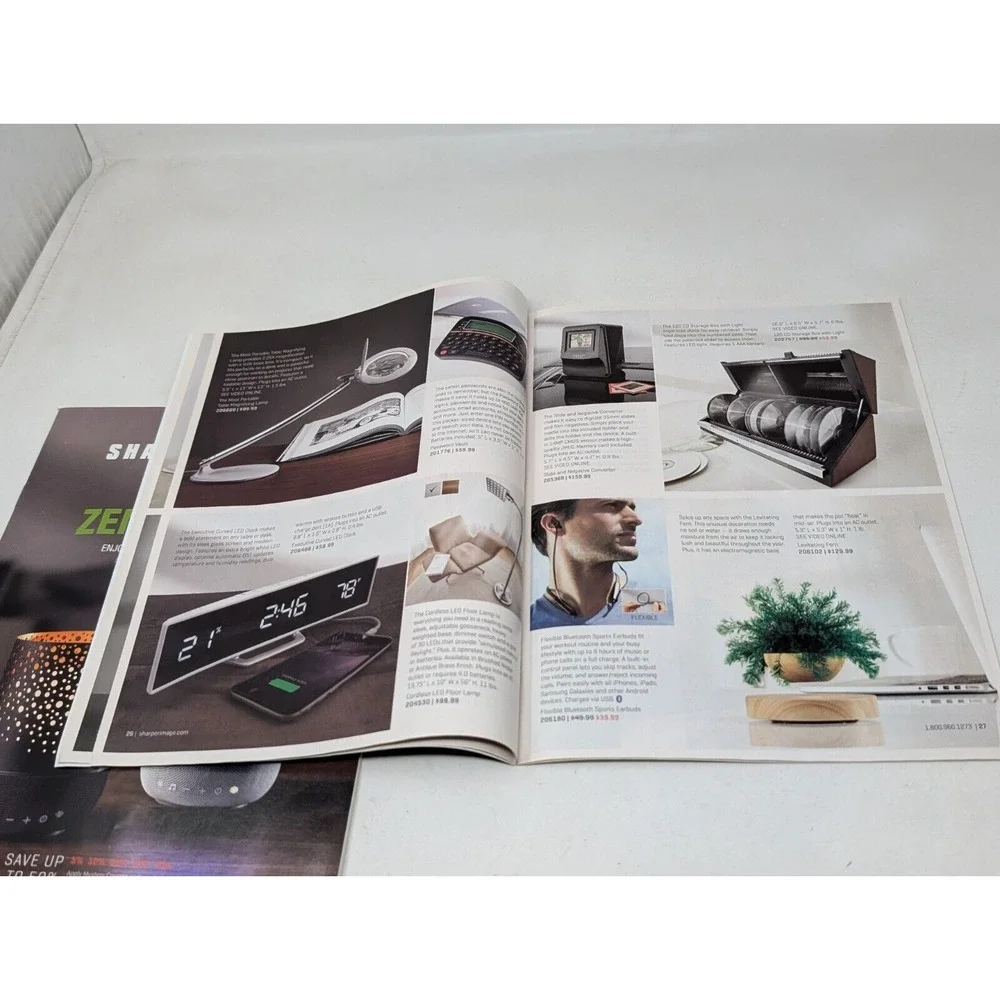Sharper Image Catalog Magazine Technology Fall‎ Holiday Christmas 2018 2020 VTG